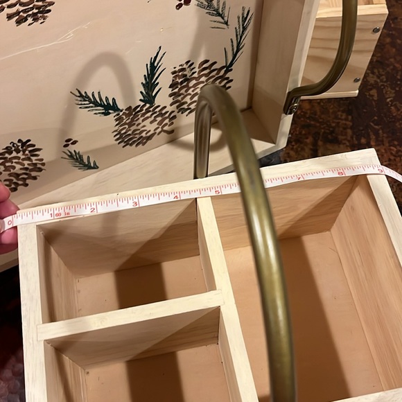 Holiday 🌲 Pine Cone serving tray and utensil server set! Brushed copper finish - Picture 3 of 11